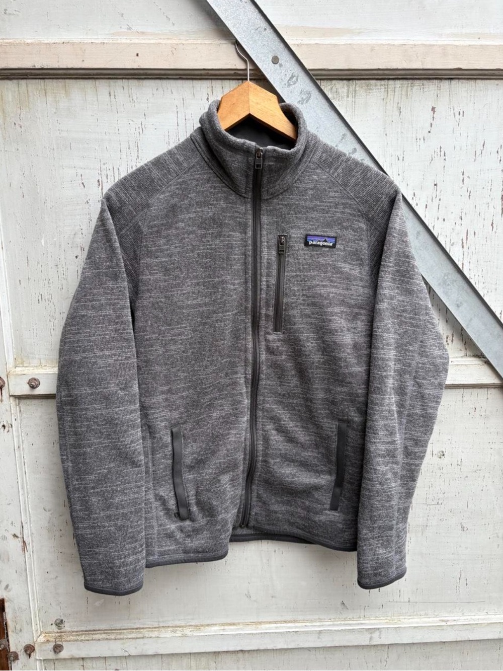 Patagonia Men’s Heather Gray Zip-Up Better Sweated Technical Fleece Jacket S